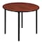 Regency Kee Folding Tables, 48 W, 48 L, 29 H, Wood, Metal Top, Cherry TBF48RNDCHBK - alternate 1